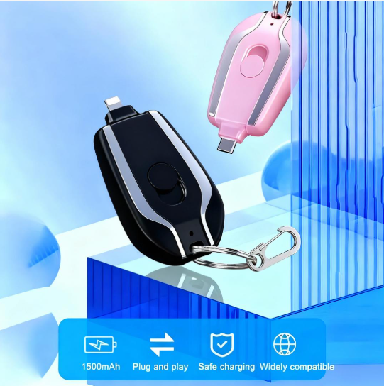 Mini Powerbank porte clé Android / iphone  ultra rapide