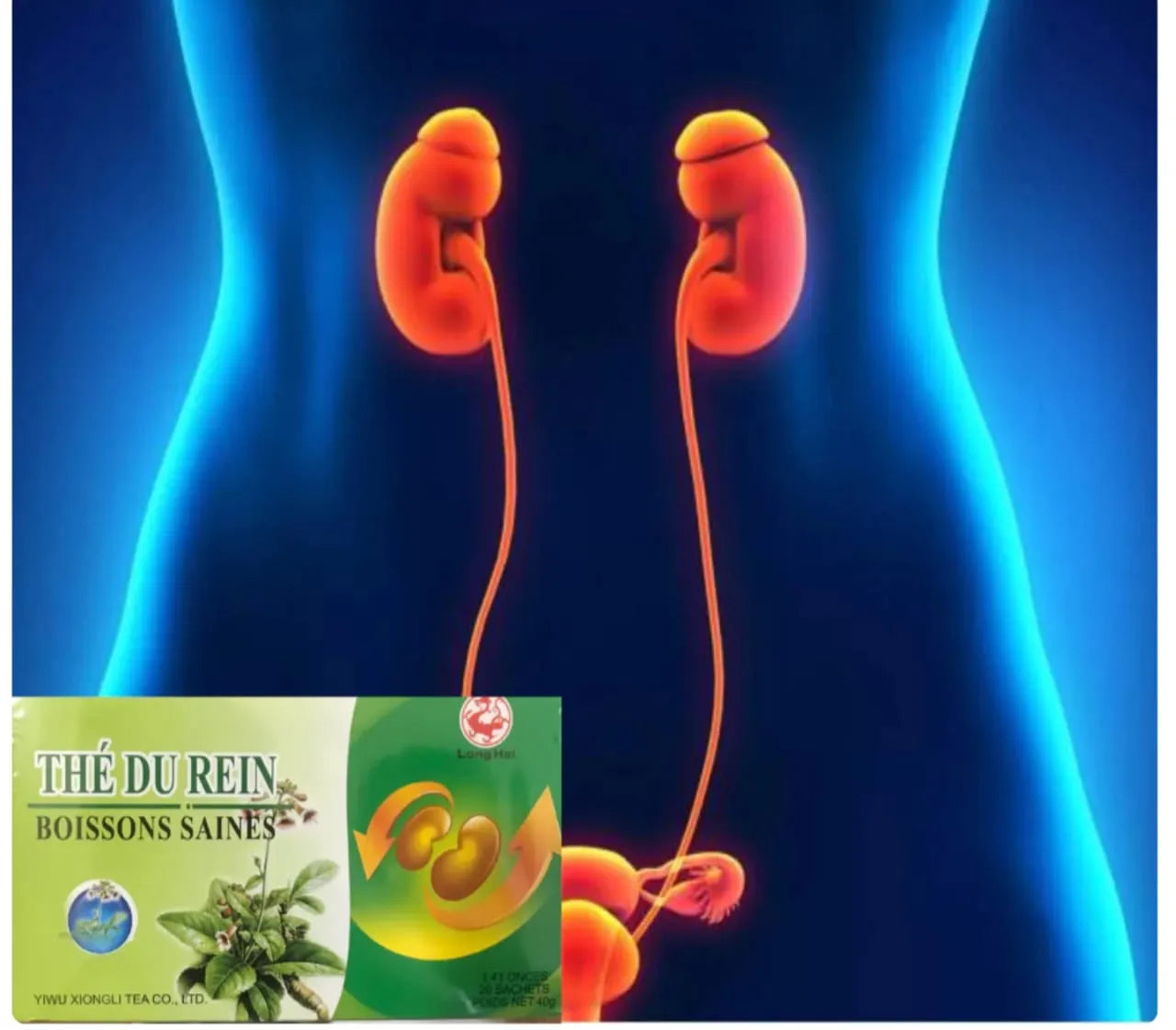 pack de 20 Thés pour les Reins(à base de plantes médicinales 🌿) – Purification et Bien-être Naturel Pour Homme & Femme