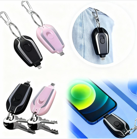 Mini Powerbank porte clé Android / iphone  ultra rapide